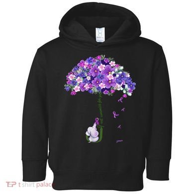 Alzheimer Awareness Elephant I Will Remember For You Supporter Alzheimer Toddler Hoodie