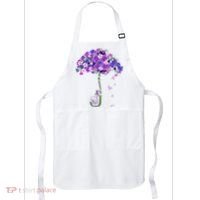 Alzheimer Awareness Elephant I Will Remember For You Supporter Alzheimer Apron thumb 0