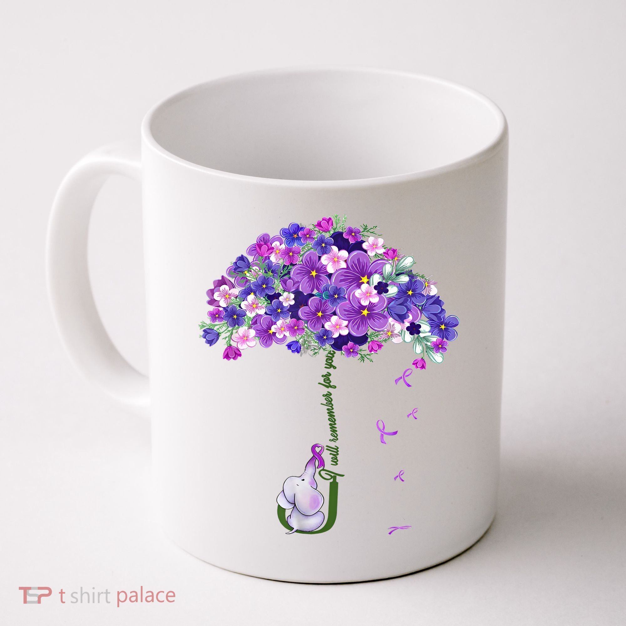 Alzheimer Awareness Elephant I Will Remember For You Supporter Alzheimer Coffee Mug