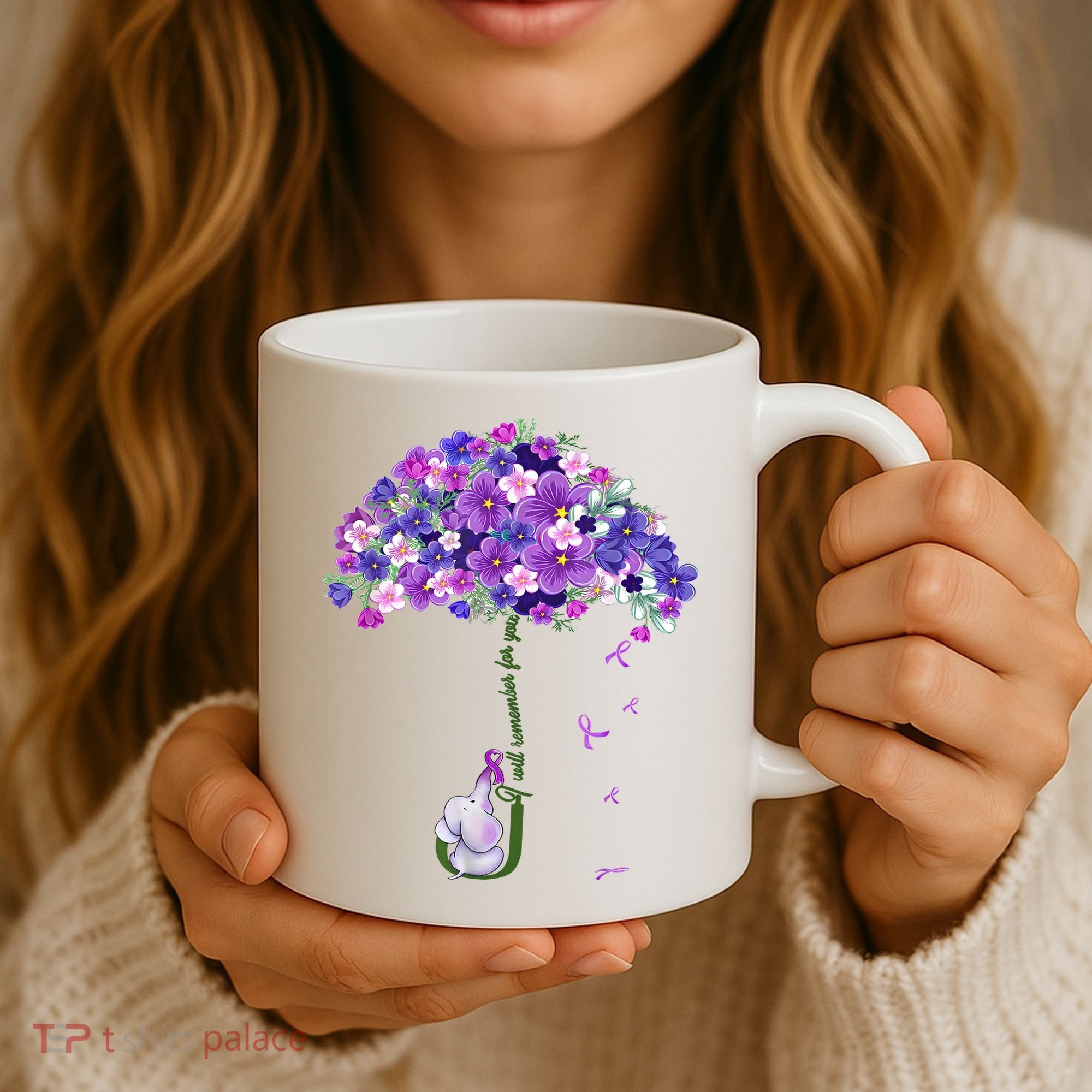 Alzheimer Awareness Elephant I Will Remember For You Supporter Alzheimer Coffee Mug