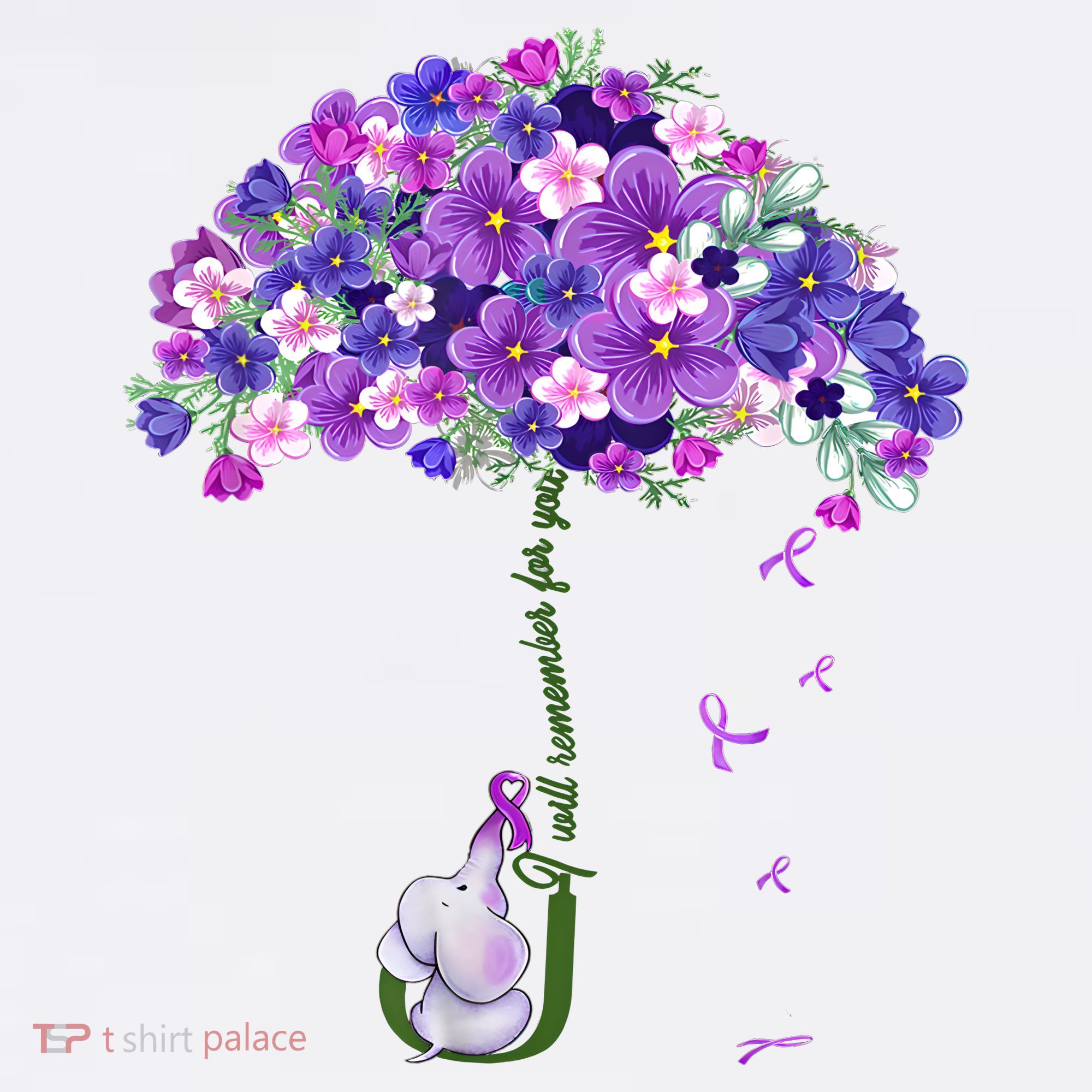 Alzheimer Awareness Elephant I Will Remember For You Supporter Alzheimer Hat