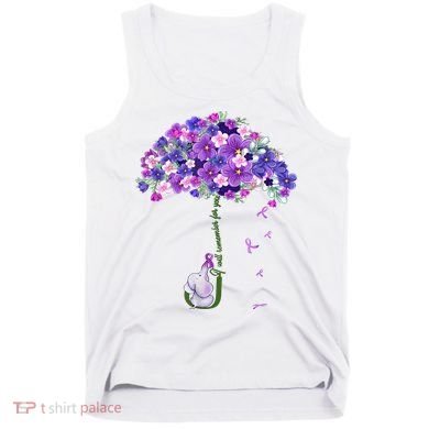 Alzheimer Awareness Elephant I Will Remember For You Supporter Alzheimer Tank Top