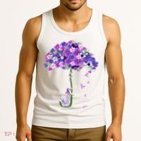 Alzheimer Awareness Elephant I Will Remember For You Supporter Alzheimer Tank Top thumb 3
