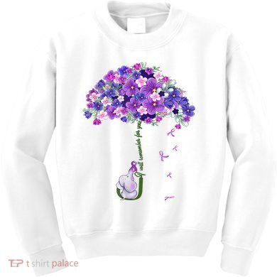 Alzheimer Awareness Elephant I Will Remember For You Supporter Alzheimer Kids Sweatshirt