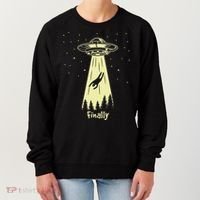 Alien Abduction Finally Aliens Women's Sweatshirt thumb 0