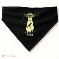 Alien Abduction Finally Aliens USA-Made Doggie Bandana thumb 0