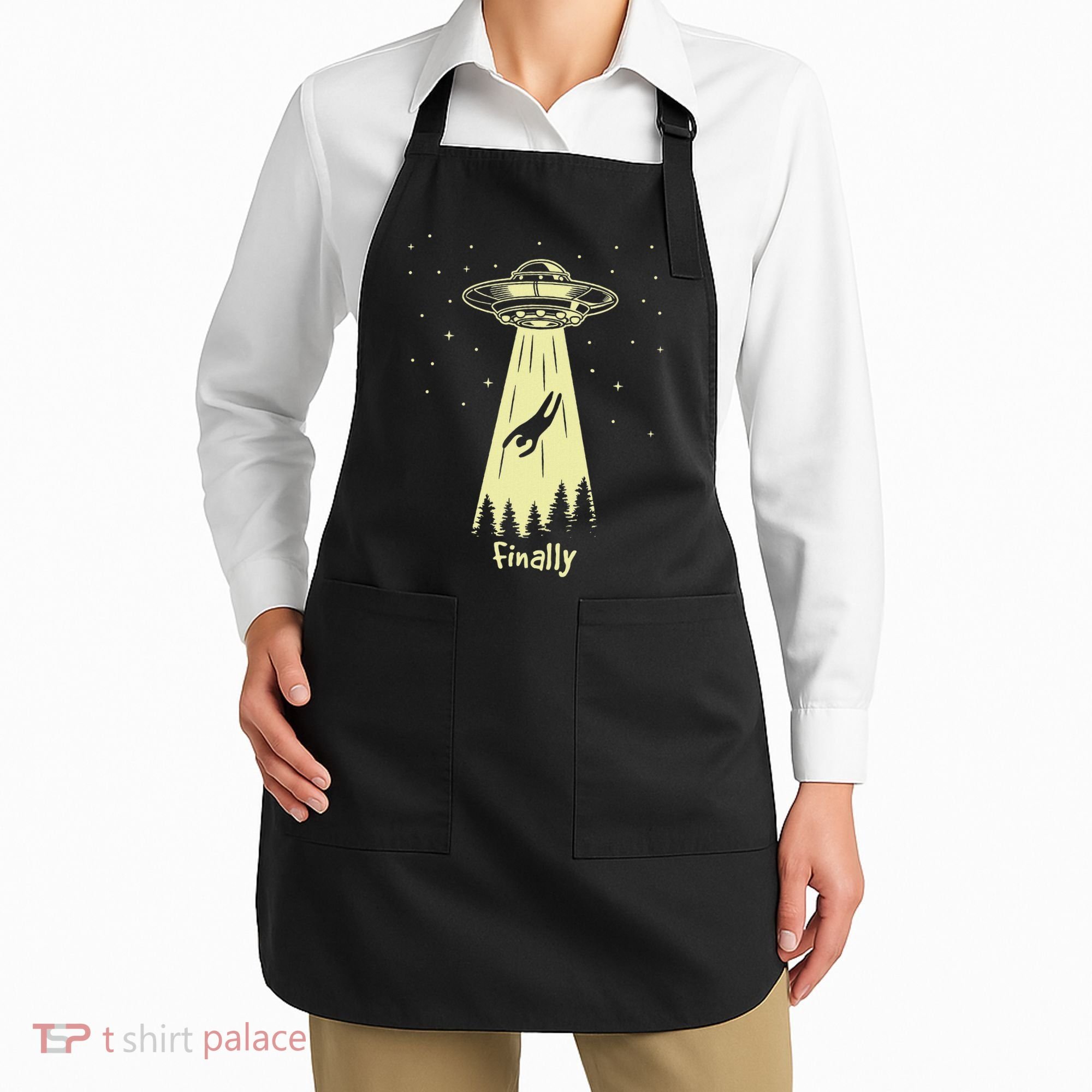 Alien Abduction Finally Aliens Apron