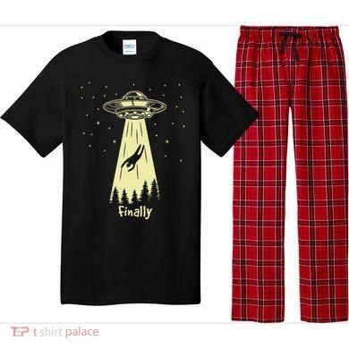 Alien Abduction Finally Aliens Pajama Set
