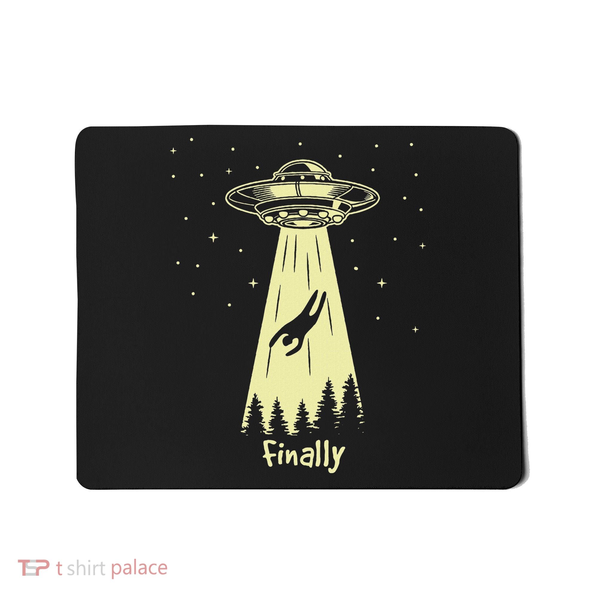 Alien Abduction Finally Aliens Mousepad