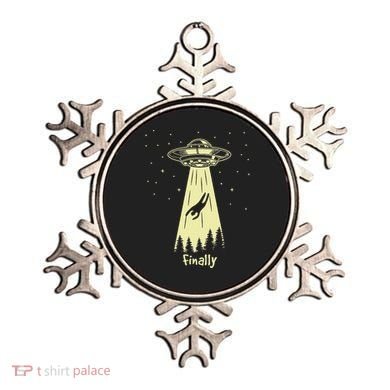 Alien Abduction Finally Aliens Ornament