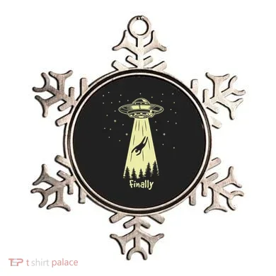 Alien Abduction Finally Aliens Ornament