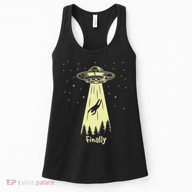 Alien Abduction Finally Aliens Women's Tank Top