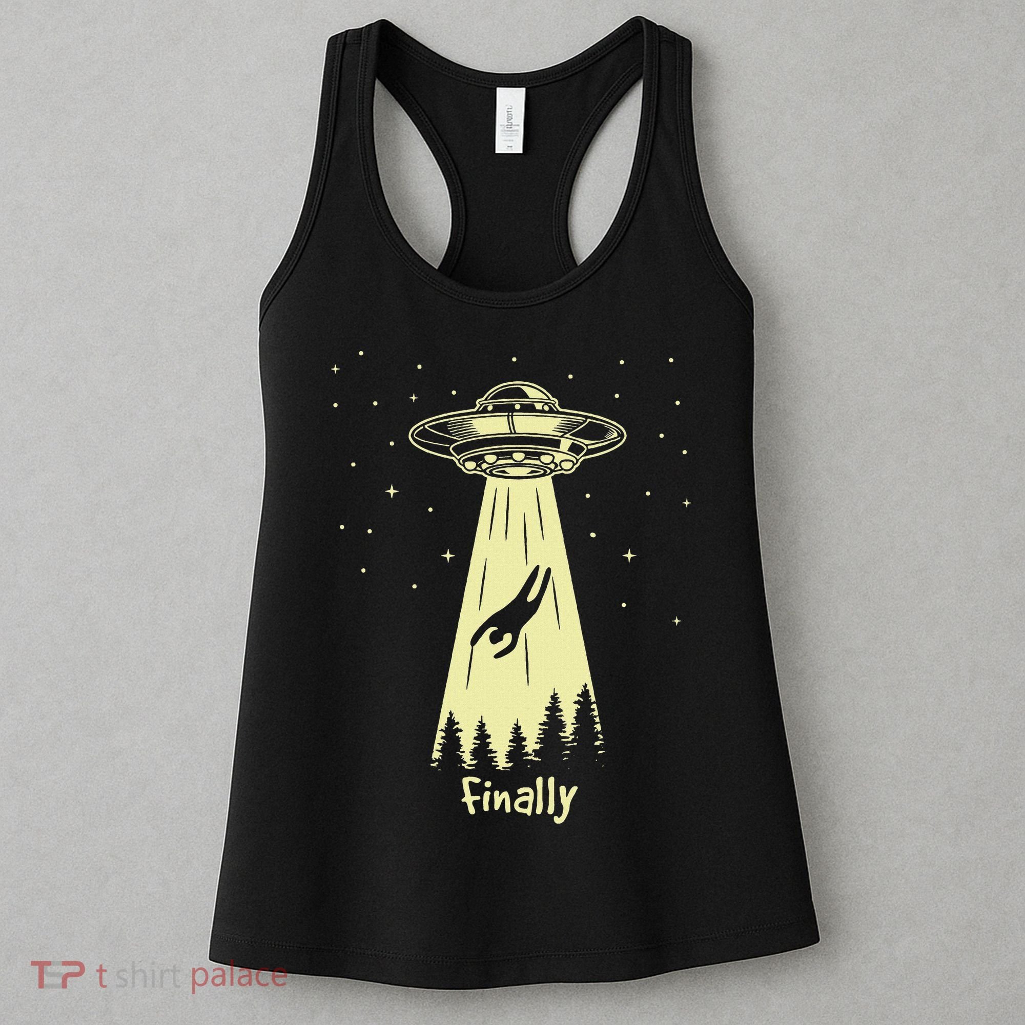 Alien Abduction Finally Aliens Women's Tank Top