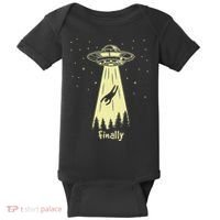 Alien Abduction Finally Aliens Baby Bodysuit thumb 0