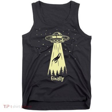 Alien Abduction Finally Aliens Tank Top