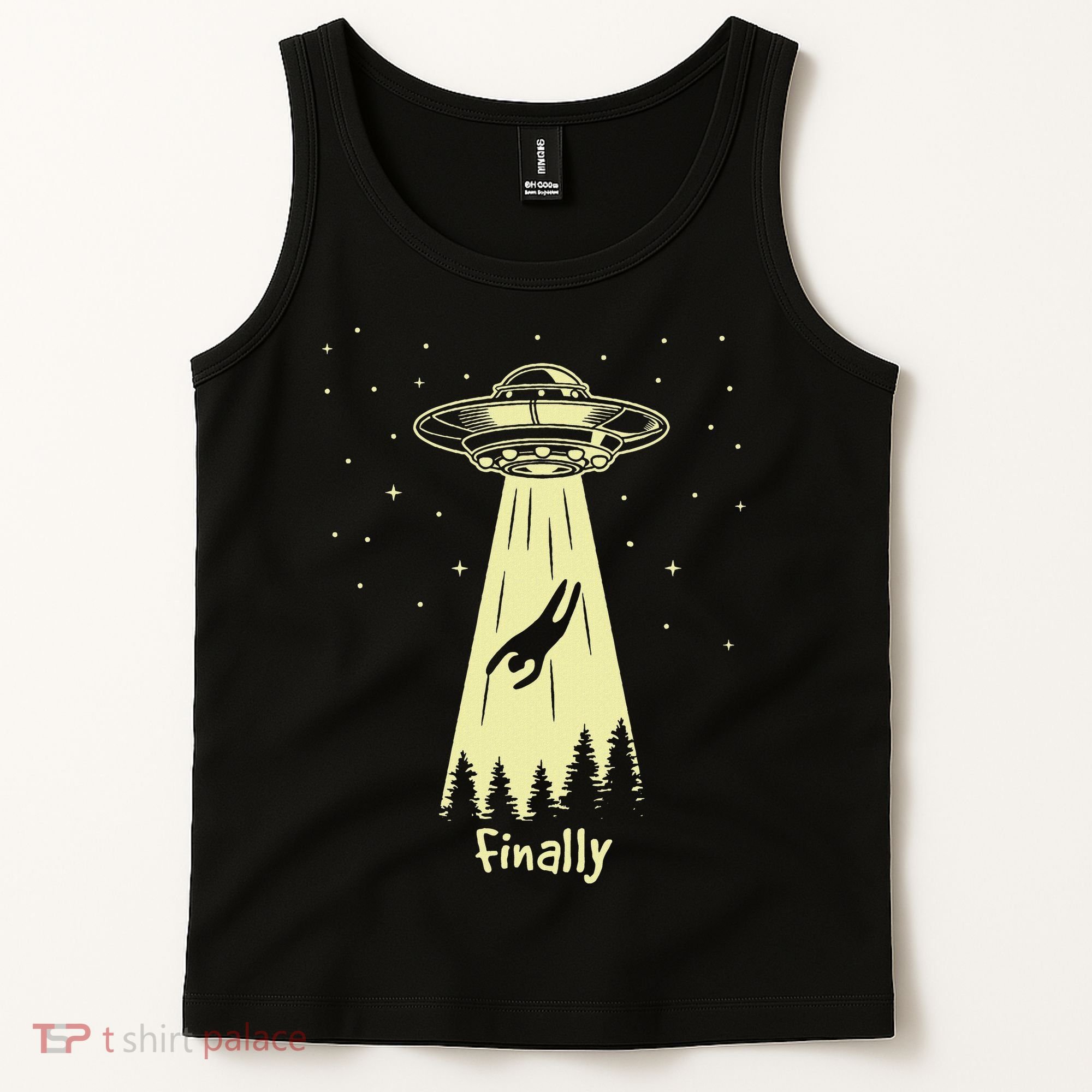 Alien Abduction Finally Aliens Tank Top