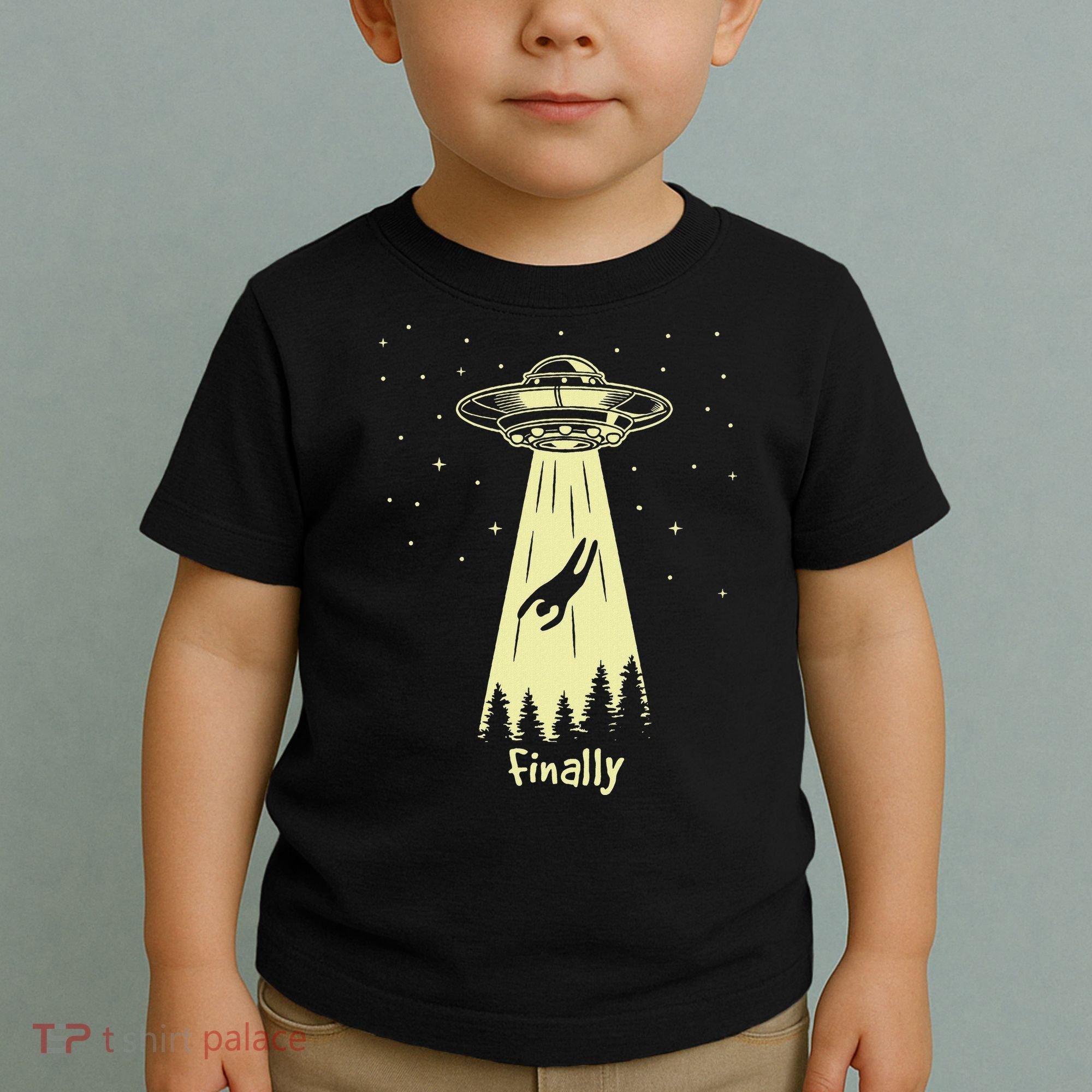 Alien Abduction Finally Aliens Toddler T-Shirt