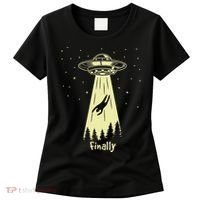 Alien Abduction Finally Aliens Women's T-Shirt thumb 0