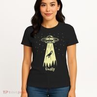 Alien Abduction Finally Aliens Women's T-Shirt thumb 4