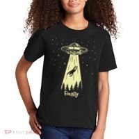 Alien Abduction Finally Aliens Kids T-Shirt thumb 2