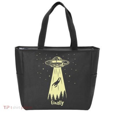 Alien Abduction Finally Aliens Tote Bag