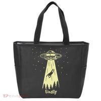 Alien Abduction Finally Aliens Tote Bag thumb 0