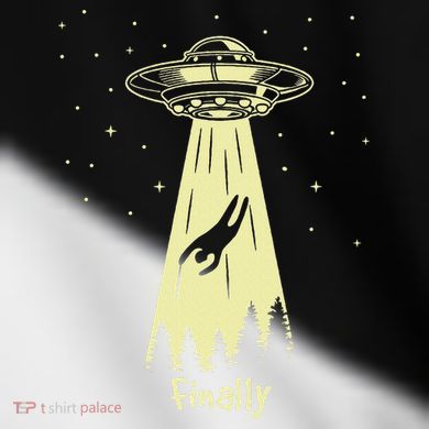 Alien Abduction Finally Aliens Toddler Fine Jersey T-Shirt