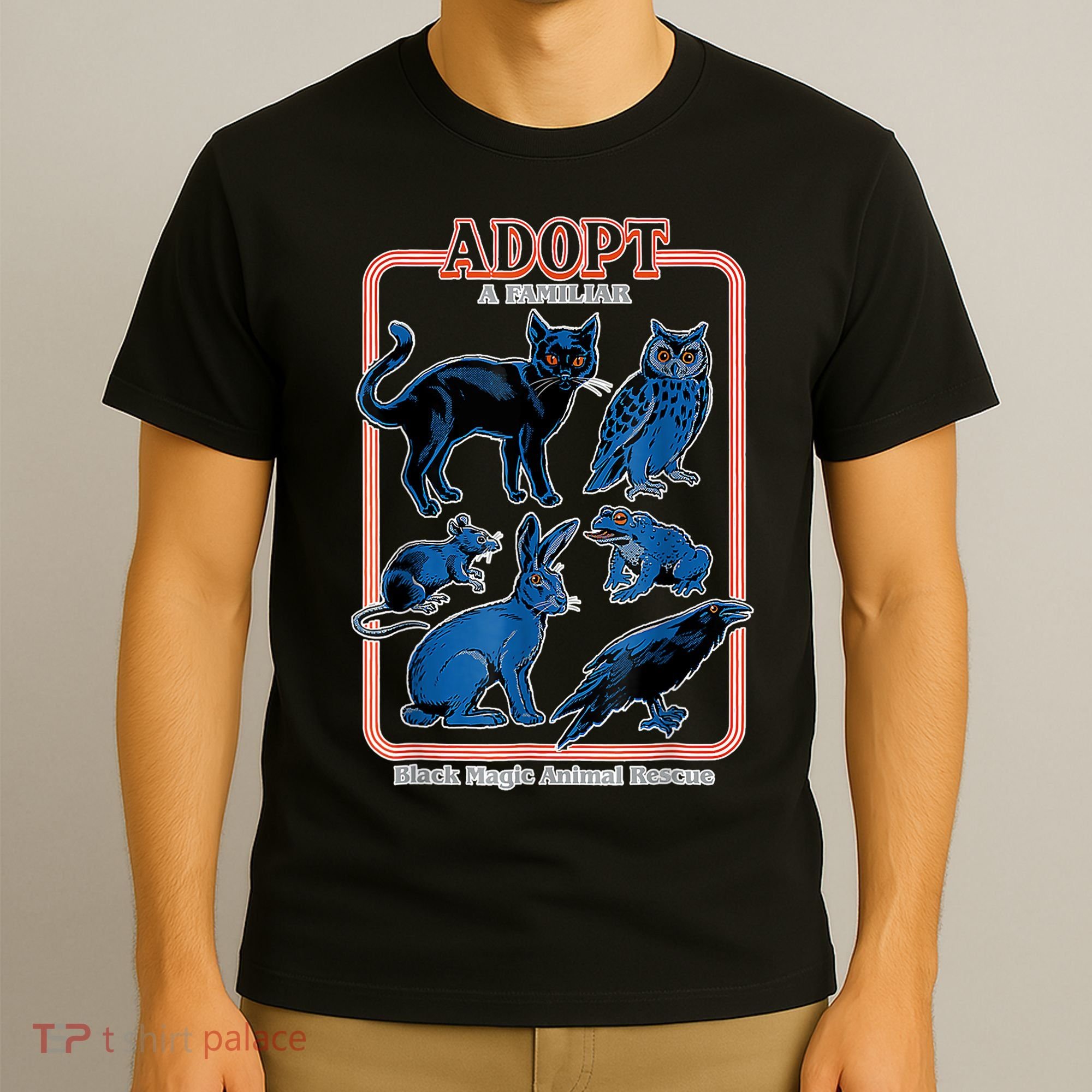 Adopt A Familiar Creepy Animal Halloween Costume T-Shirt
