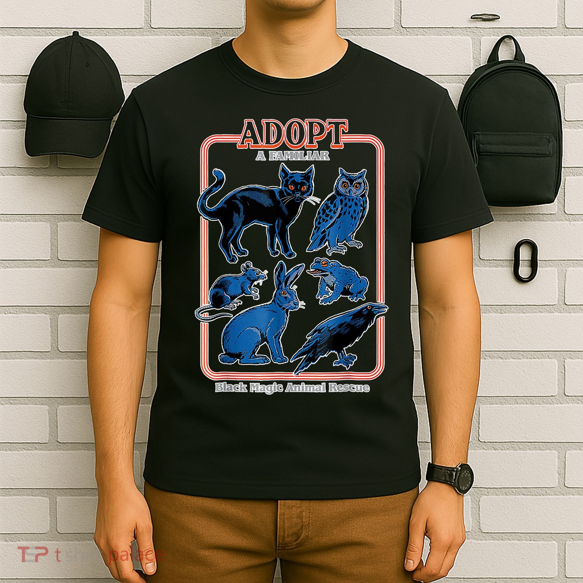 Adopt A Familiar Creepy Animal Halloween Costume T-Shirt