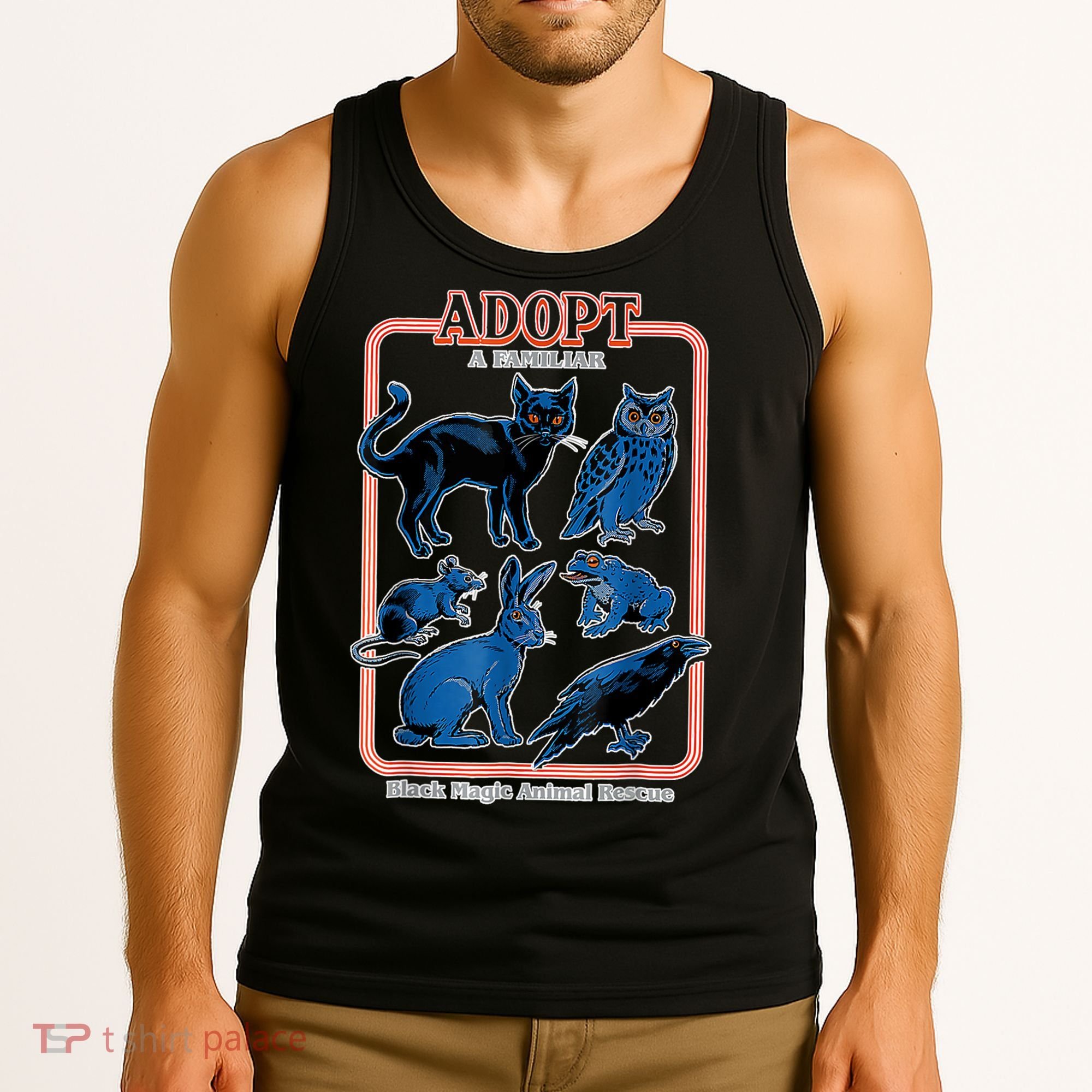 Adopt A Familiar Creepy Animal Halloween Costume Tank Top