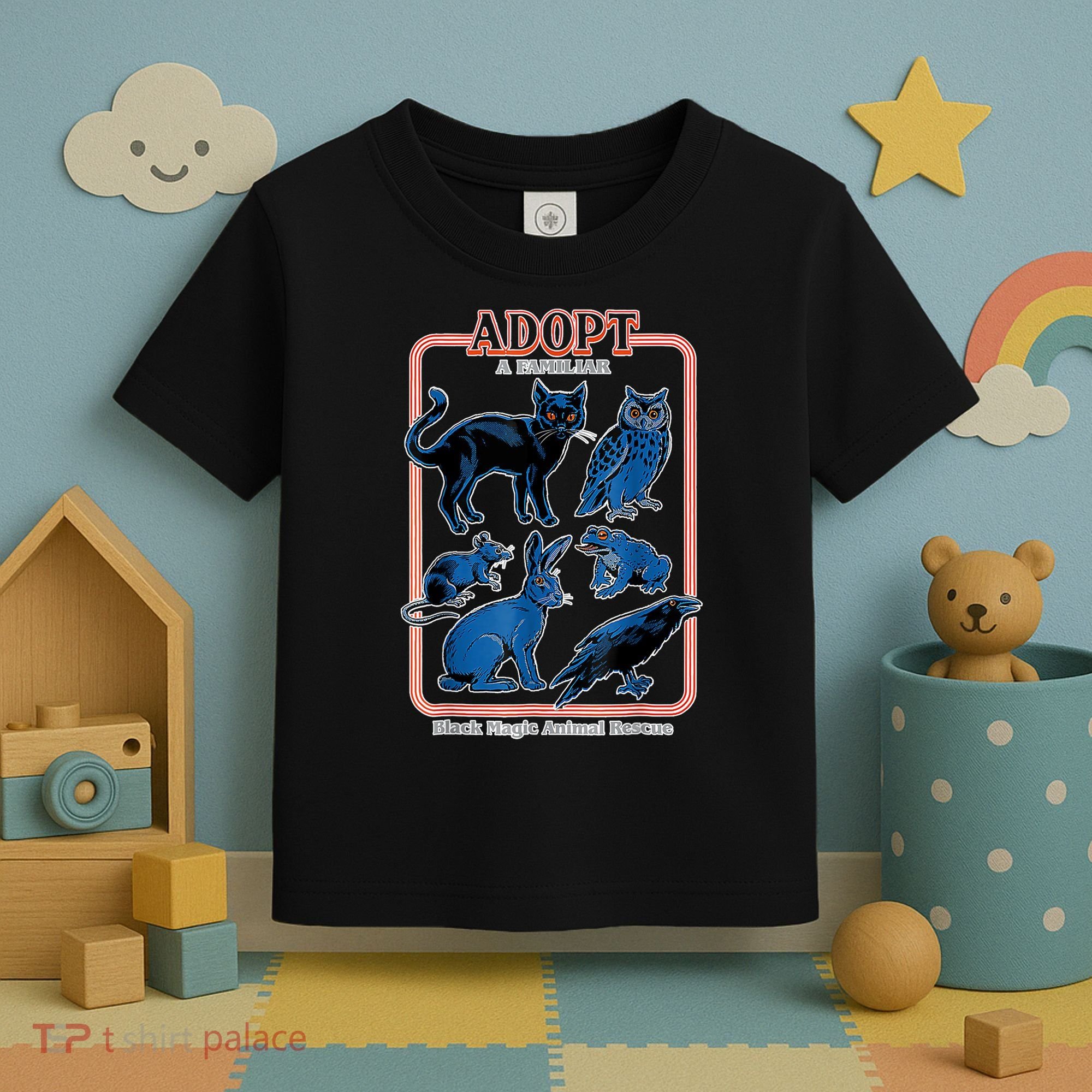 Adopt A Familiar Creepy Animal Halloween Costume Toddler T-Shirt