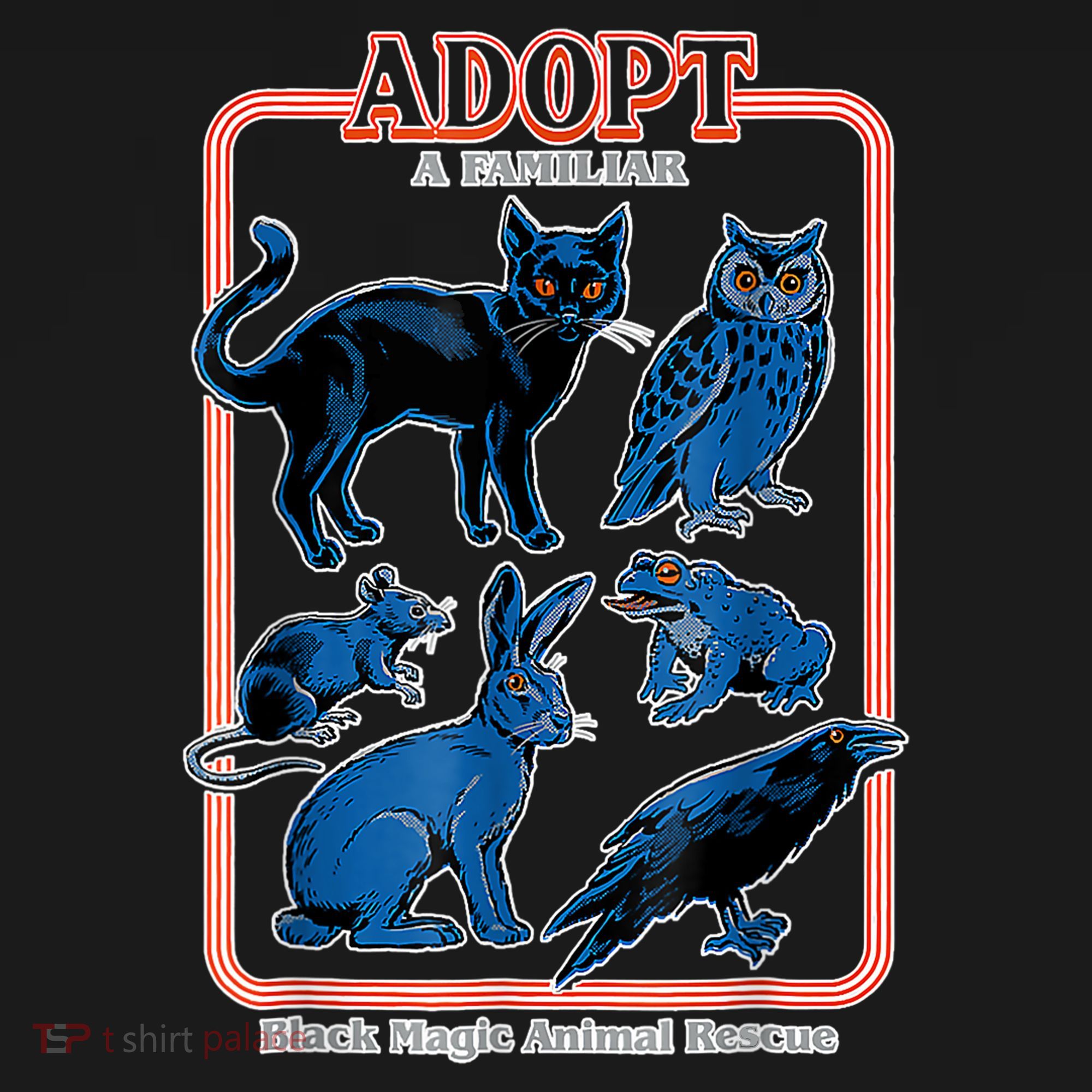 Adopt A Familiar Creepy Animal Halloween Costume Toddler T-Shirt