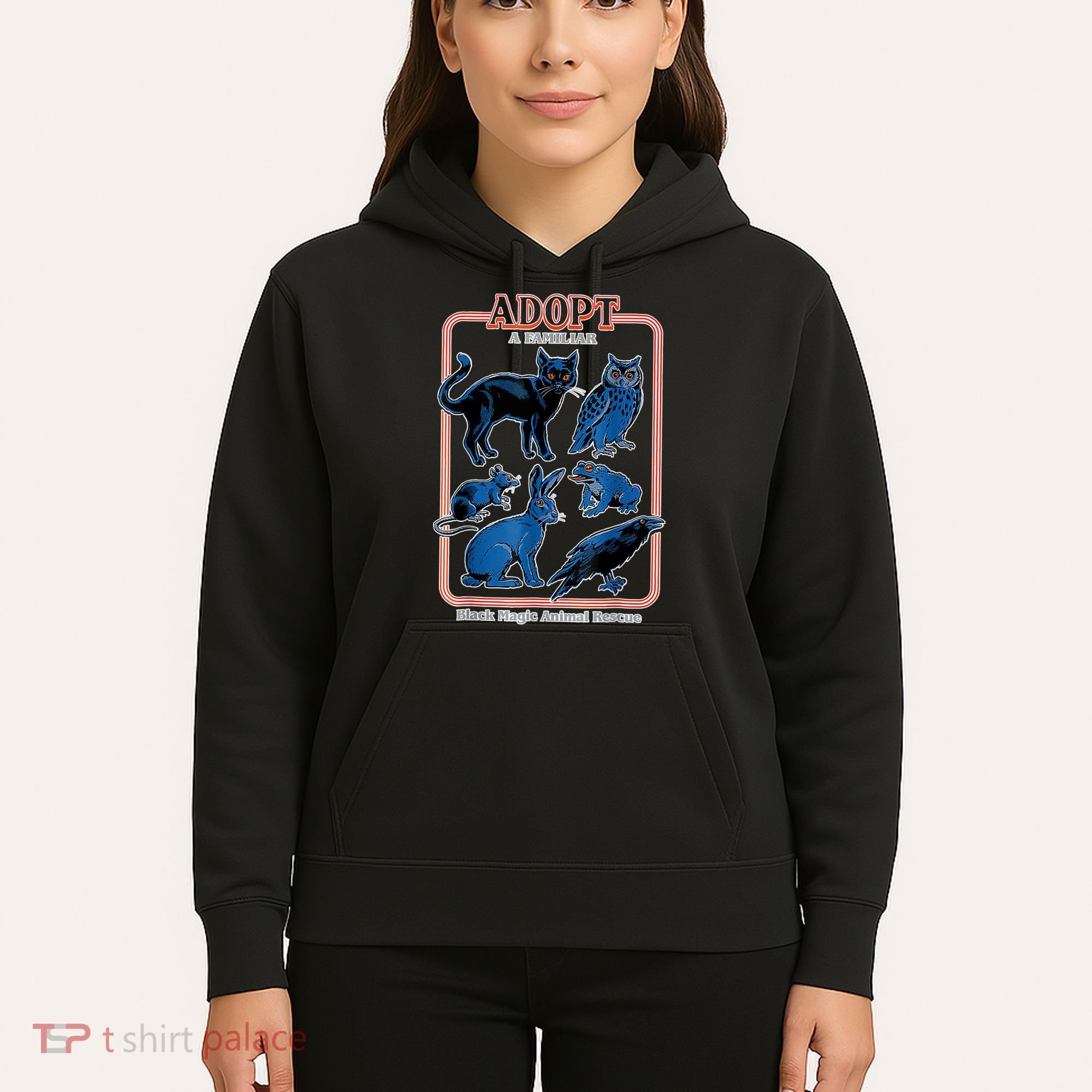 Adopt A Familiar Creepy Animal Halloween Costume Hoodie
