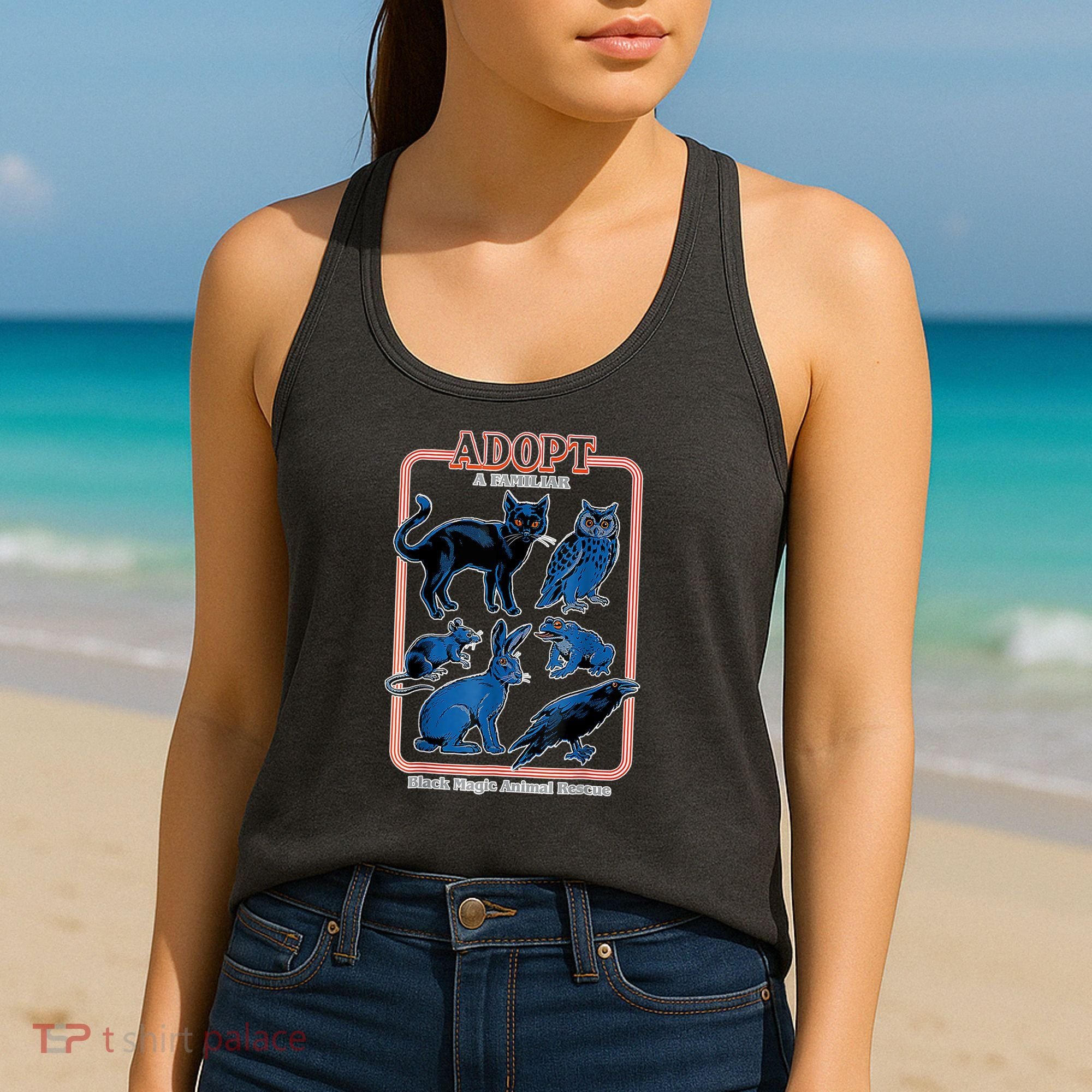 Adopt A Familiar Creepy Animal Halloween Costume Women's Tank Top