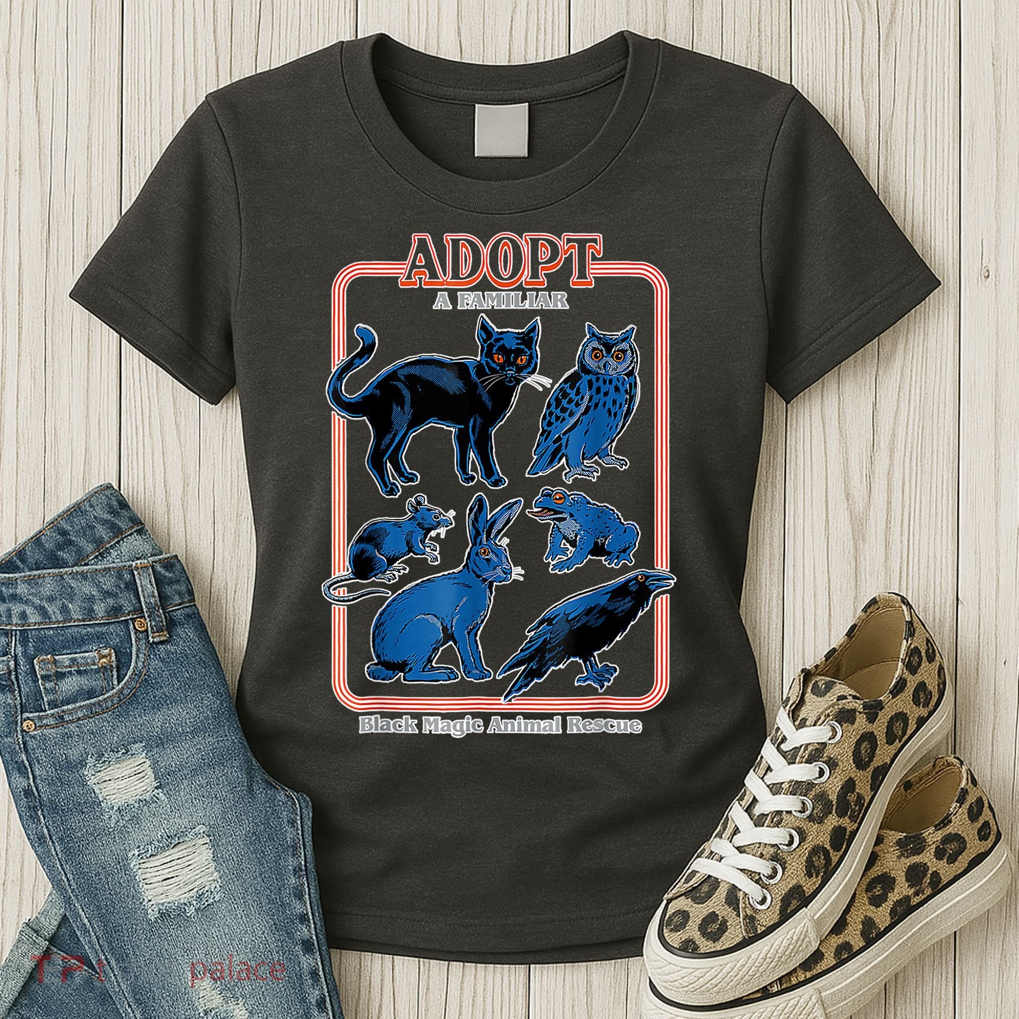 Adopt A Familiar Creepy Animal Halloween Costume Women's T-Shirt