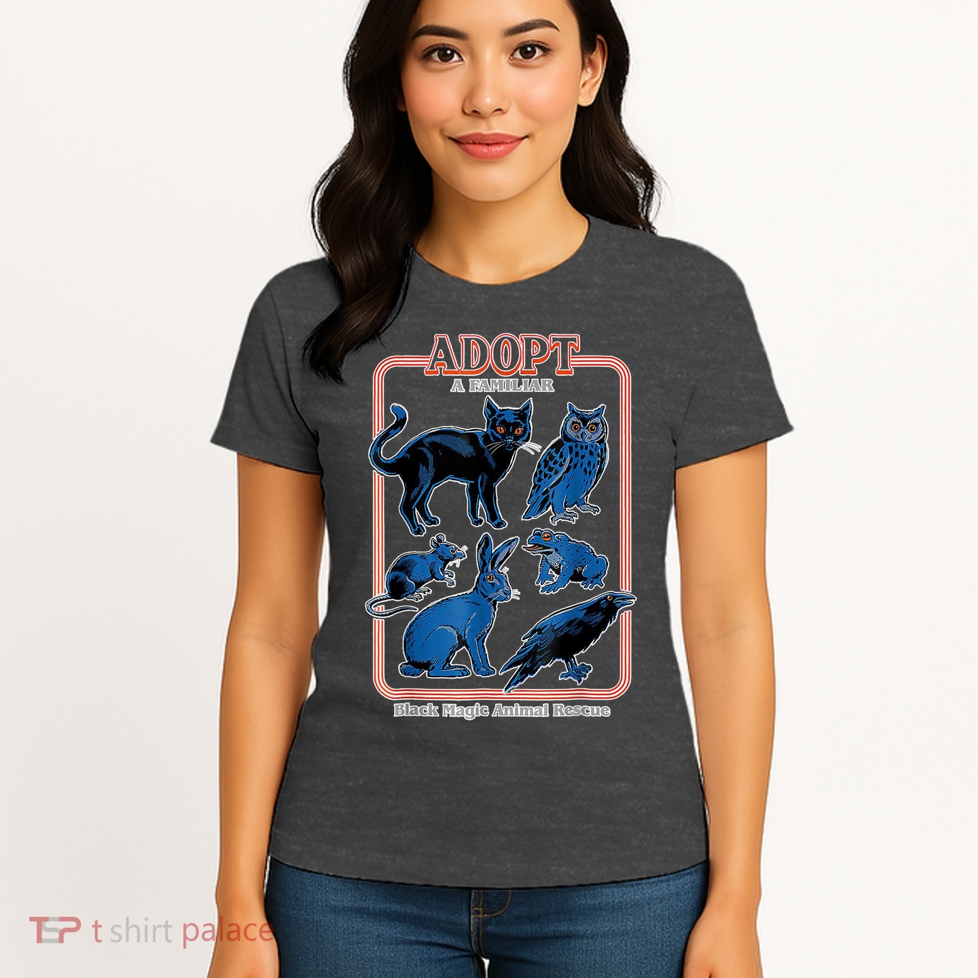 Adopt A Familiar Creepy Animal Halloween Costume Women's T-Shirt
