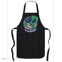 Alien American Flag Funny Merica Apron thumb 0