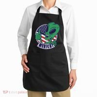 Alien American Flag Funny Merica Apron thumb 2