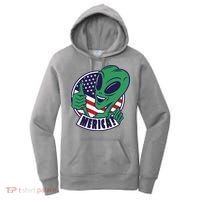 Alien American Flag Funny Merica Women's Hoodie thumb 0