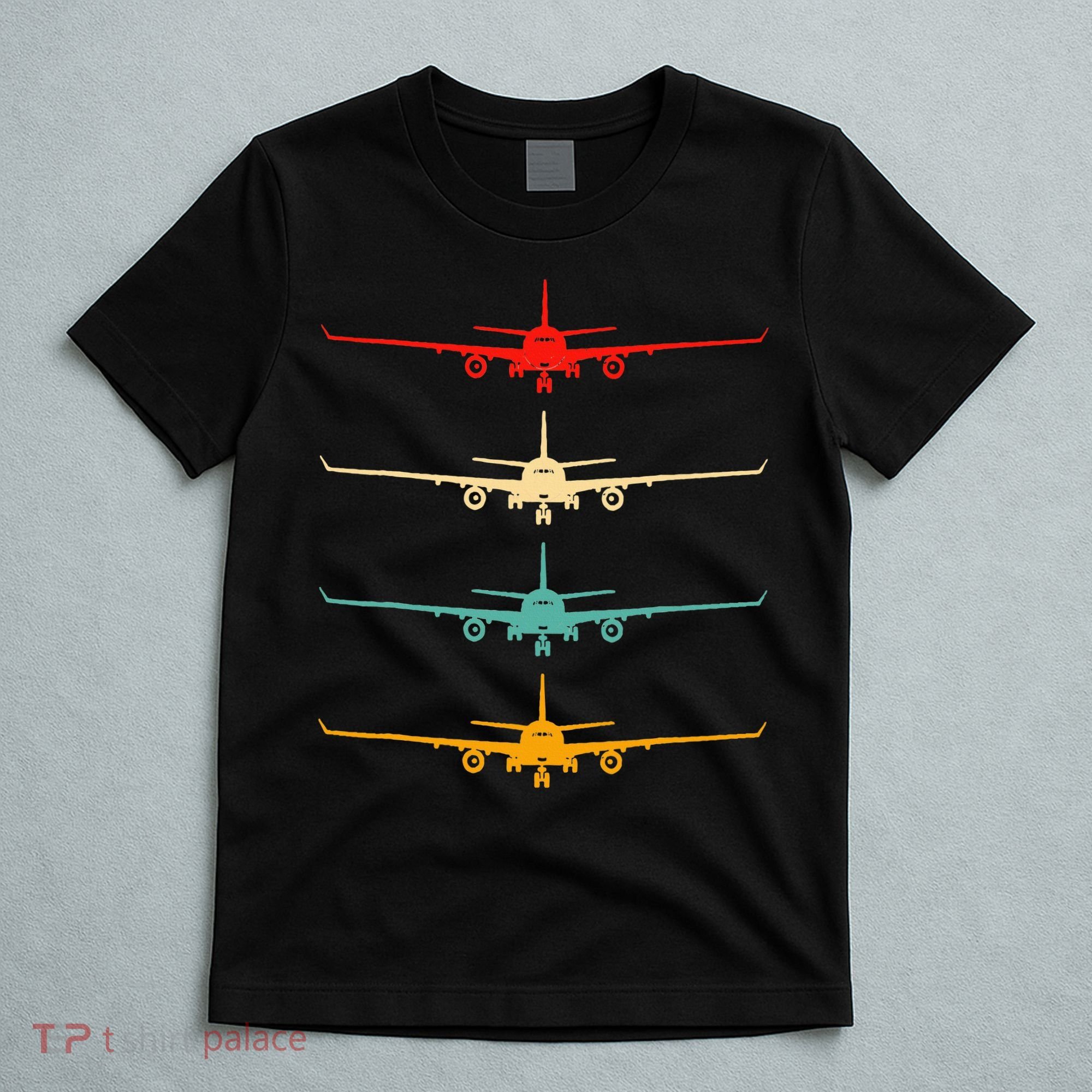 Aviation Airplane Flying Airline Funny Vintage Pilot Gift T-Shirt