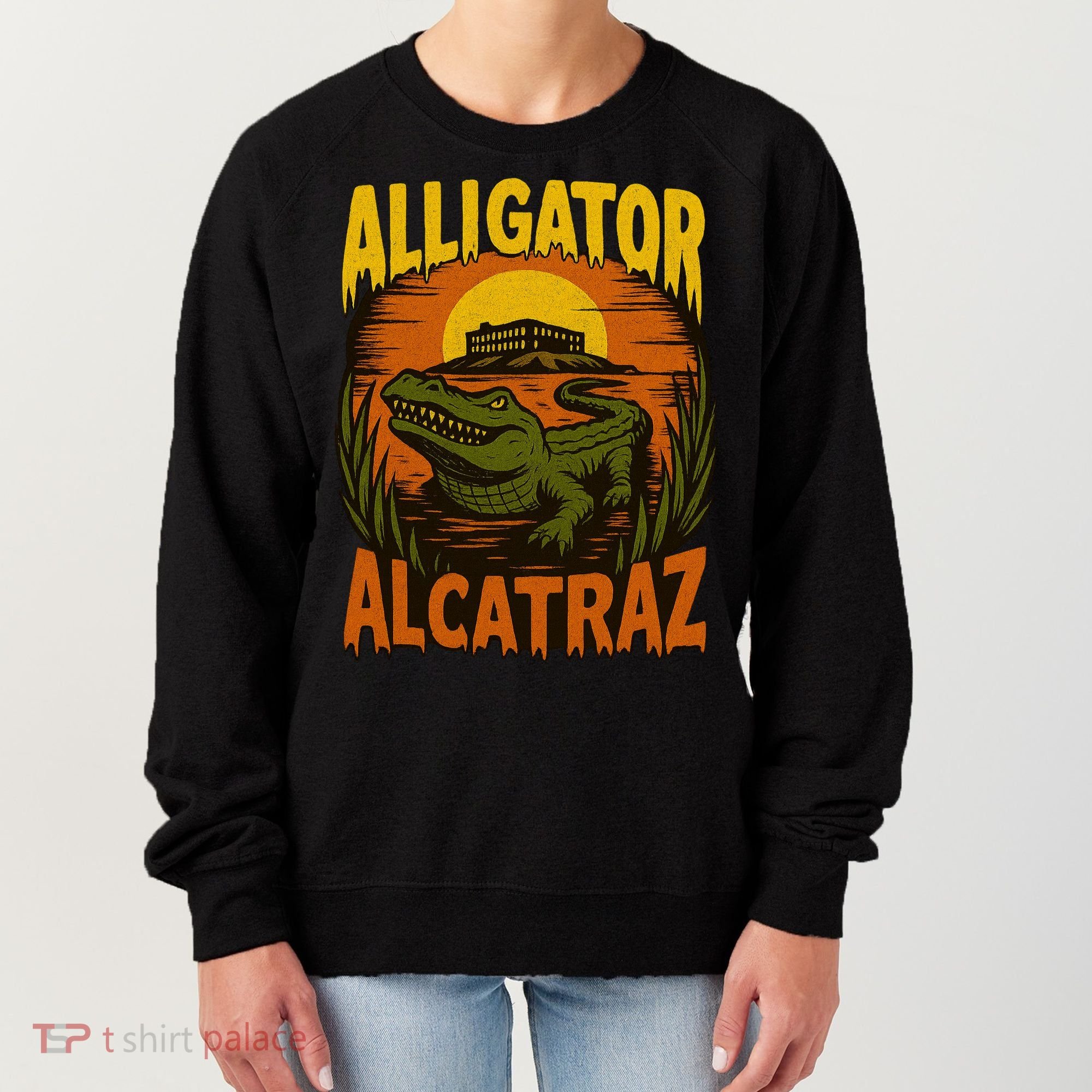 Alligator Alcatraz Funny Meme Gator  Women's Sweatshirt