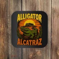 Alligator Alcatraz Funny Meme Gator  Coaster thumb 0