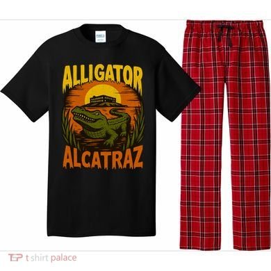 Alligator Alcatraz Funny Meme Gator  Pajama Set