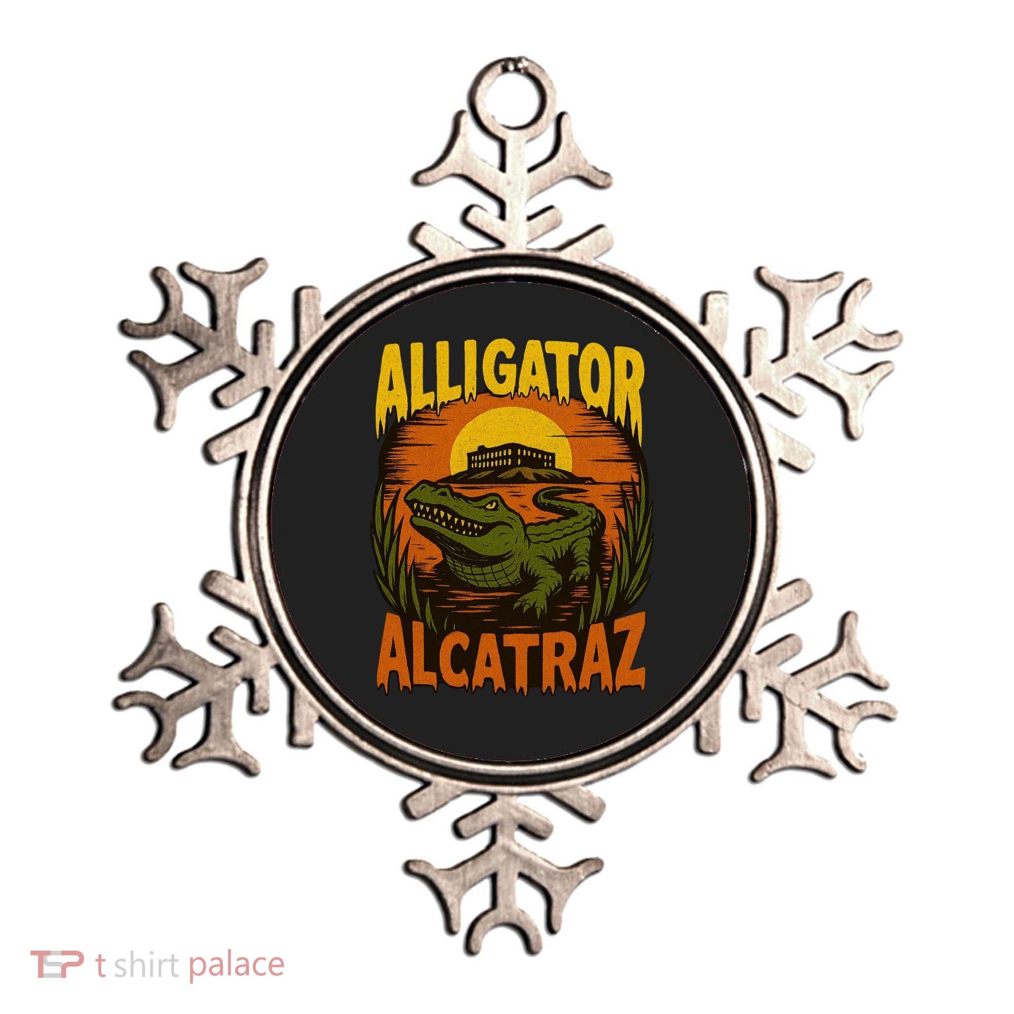 Alligator Alcatraz Funny Meme Gator  Ornament
