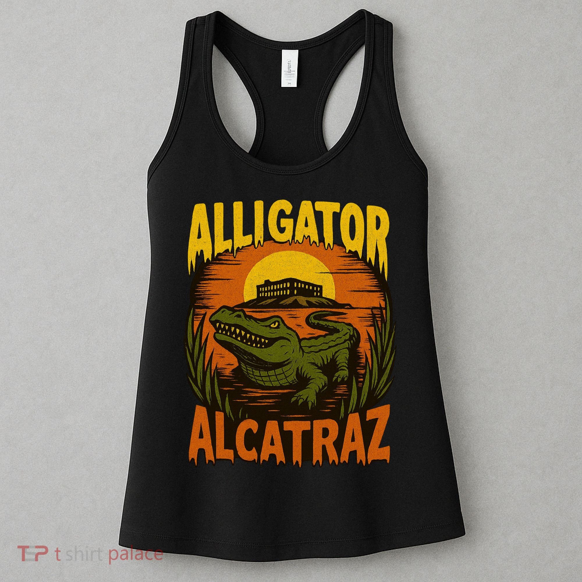 Alligator Alcatraz Funny Meme Gator  Women's Tank Top
