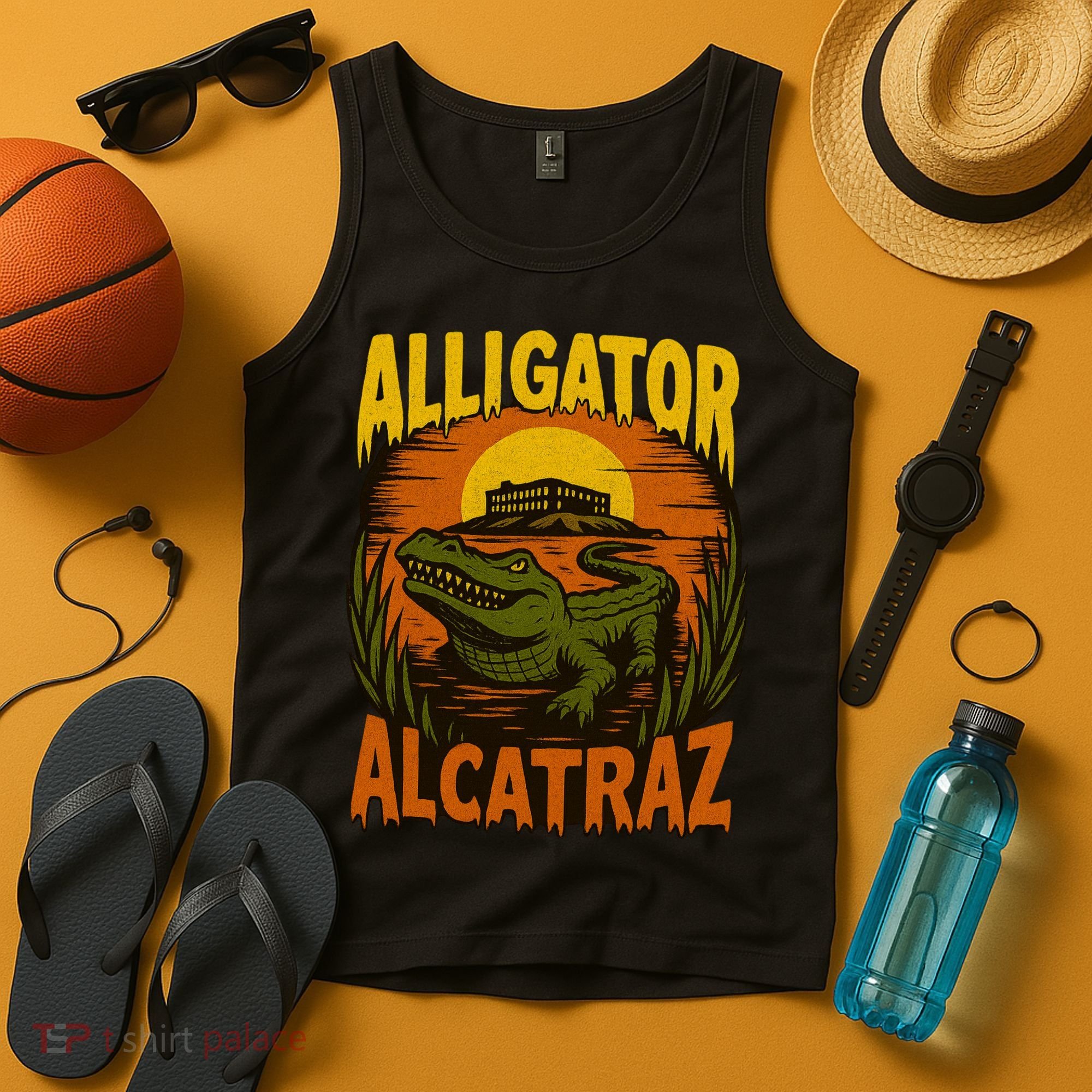 Alligator Alcatraz Funny Meme Gator  Tank Top