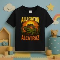 Alligator Alcatraz Funny Meme Gator  Toddler T-Shirt thumb 3