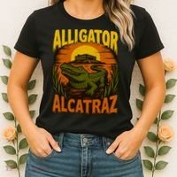 Alligator Alcatraz Funny Meme Gator  Women's T-Shirt thumb 2