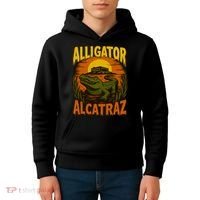 Alligator Alcatraz Funny Meme Gator  Kids Hoodie thumb 4