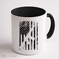 AR15 American Flag Coffee Mug thumb 1